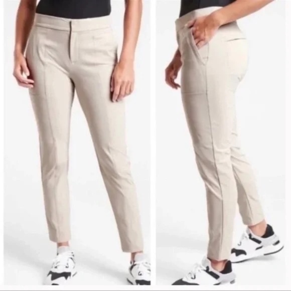 Athleta Tan Wander Stash Skinny Pants Women's Size 10 - Picture 1 of 13